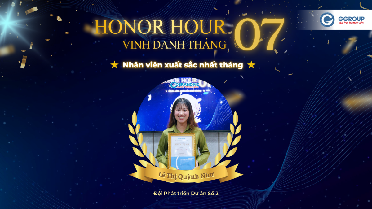 Honor Hour – Vinh danh GGROUP-ER xuất sắc tháng 8/2025