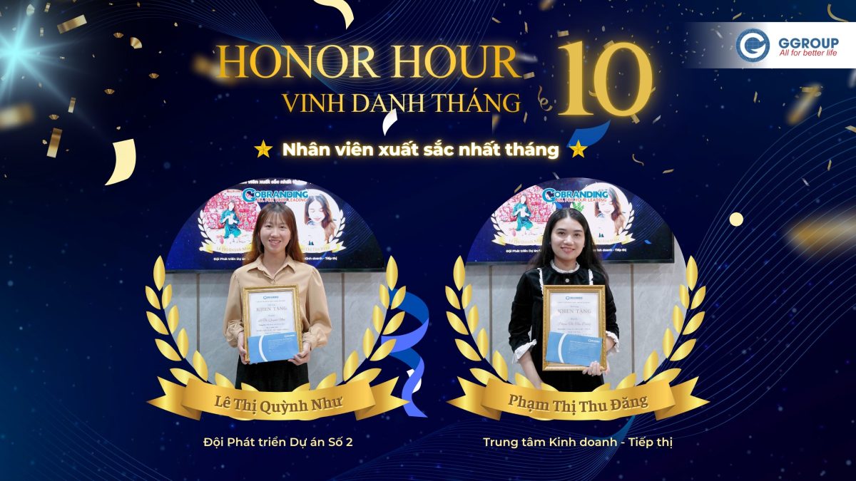 Honor Hour – Vinh danh GGROUP-ER xuất sắc tháng 10/2025