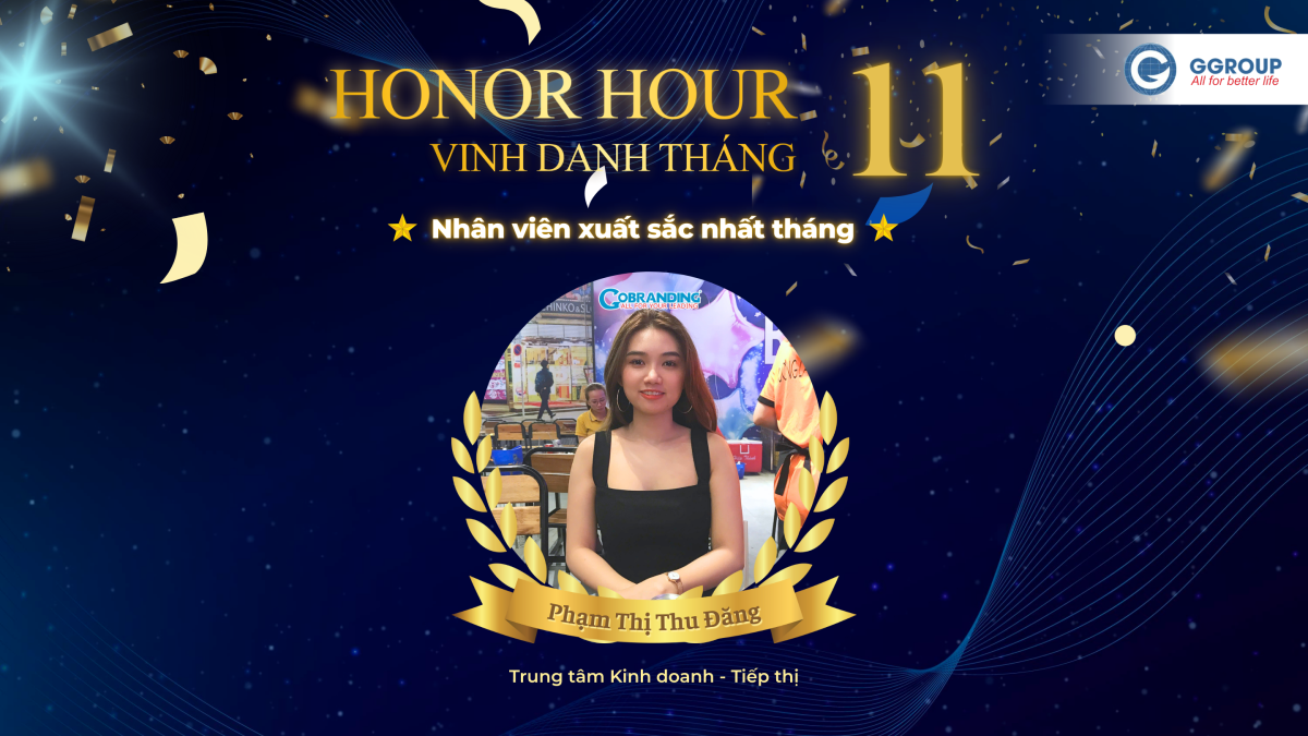 Honor Hour – Vinh danh GGROUP-ER xuất sắc tháng 11/2025
