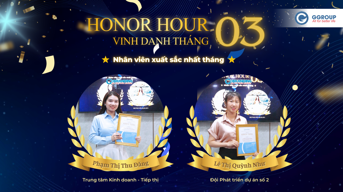 Honor Hour – Vinh danh GGROUP-ER xuất sắc tháng 03/2026